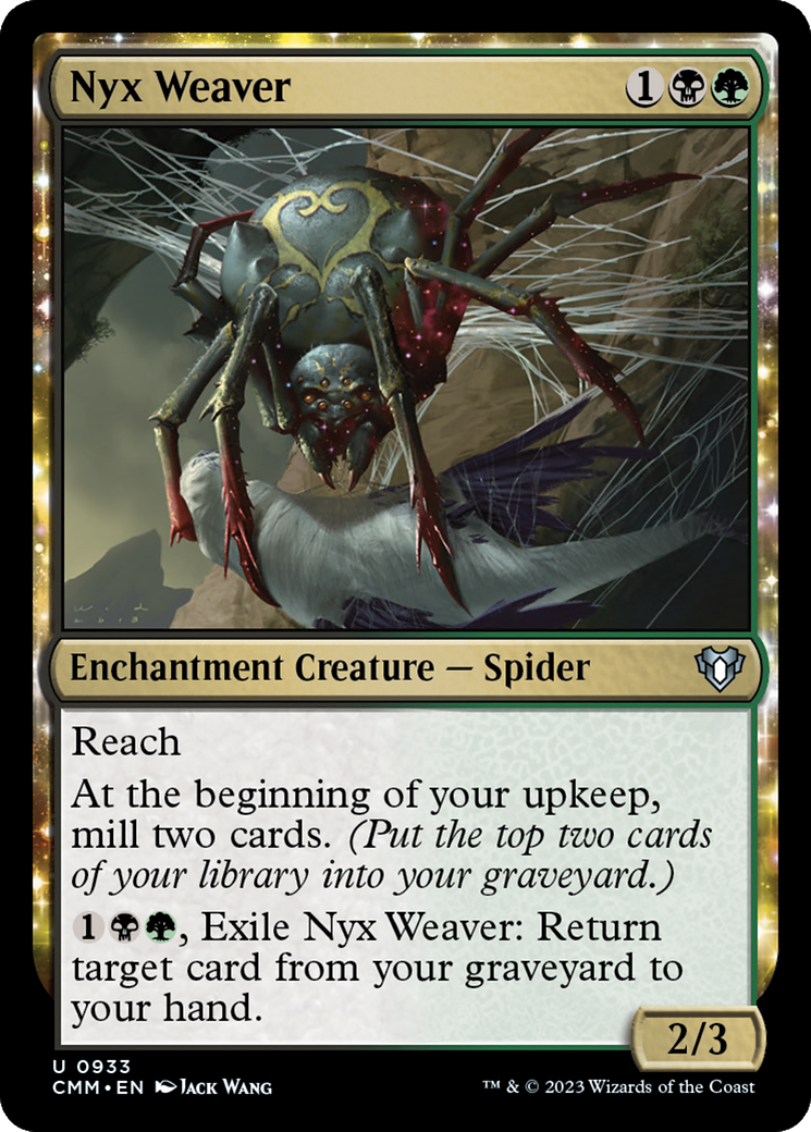 Image of Nyx Weaver (CMM-933) - Commander Masters: (enchantment)