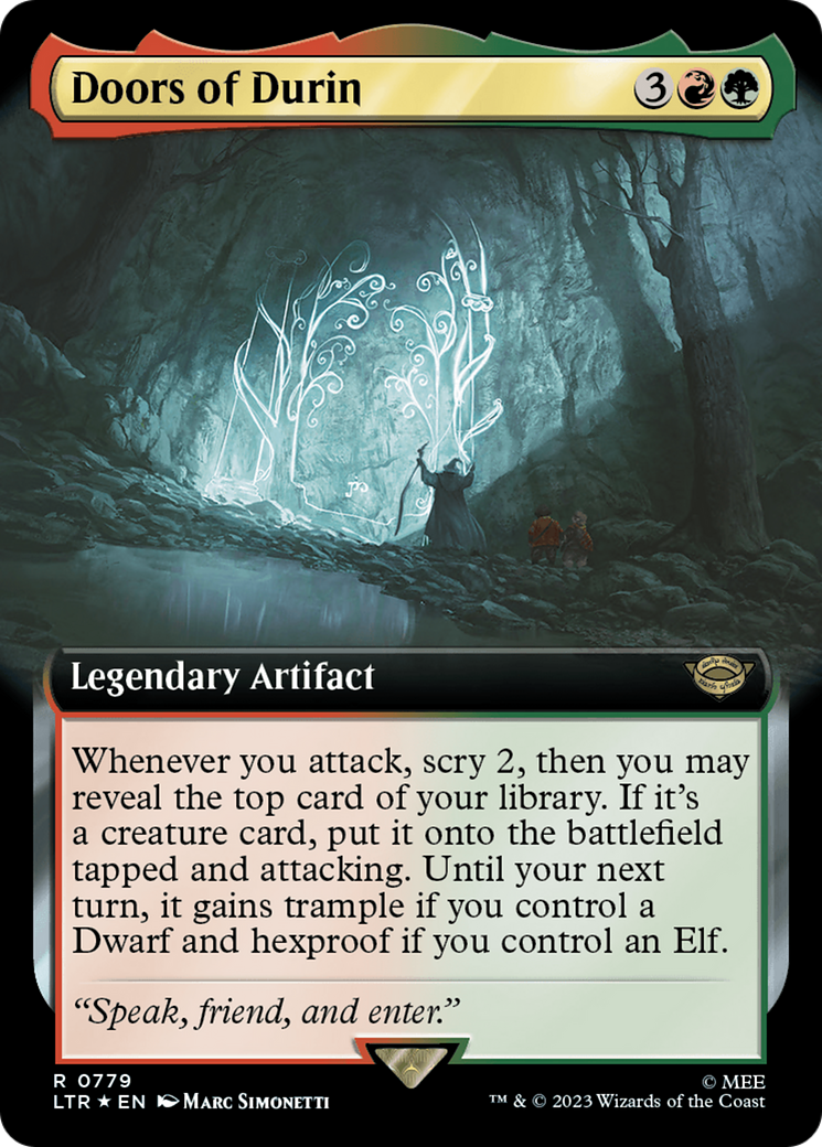 Image of Doors of Durin (Extended Art) (Surge Foil) (LTR-779) - The Lord of the Rings: Tales of Middle-earth: (Extended Art) Foil