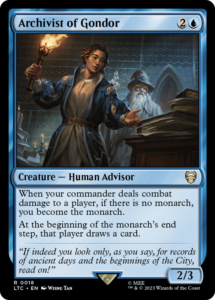 Image of Archivist of Gondor (LTC-018) - Tales of Middle-earth Commander