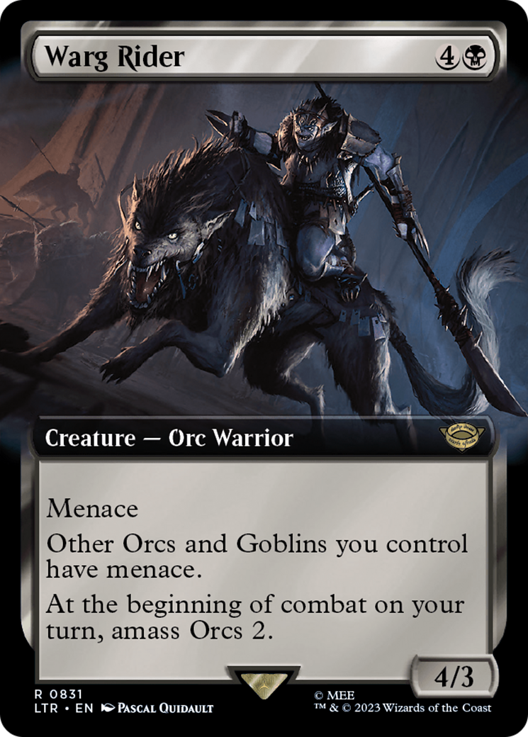 Image of Warg Rider (Extended Art) (LTR-831) - The Lord of the Rings: Tales of Middle-earth: (Extended Art)