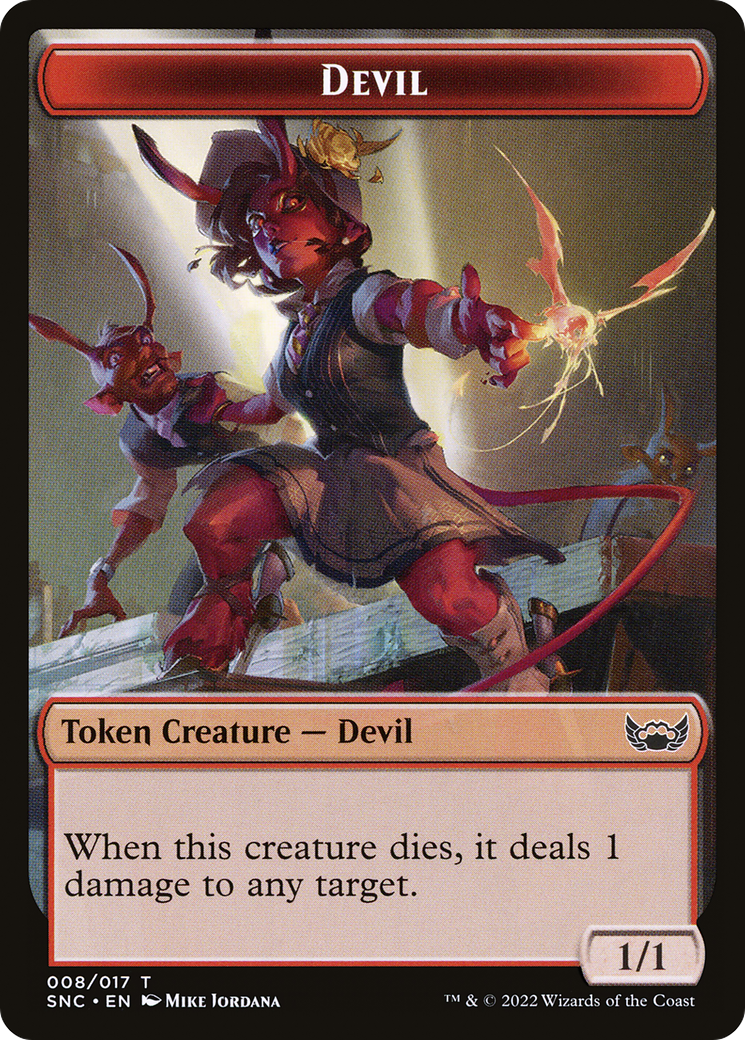 Image of Devil (TSNC-008) - Streets of New Capenna Tokens