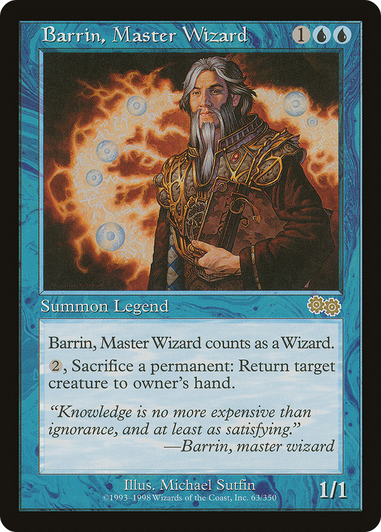 Image of Barrin, Master Wizard (USG-063) - Urza's Saga