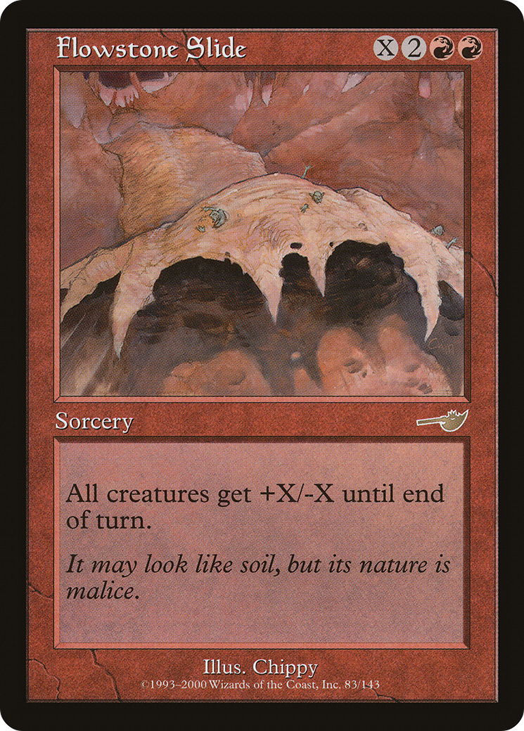 Image of Flowstone Slide (NMS-083) - Nemesis Foil