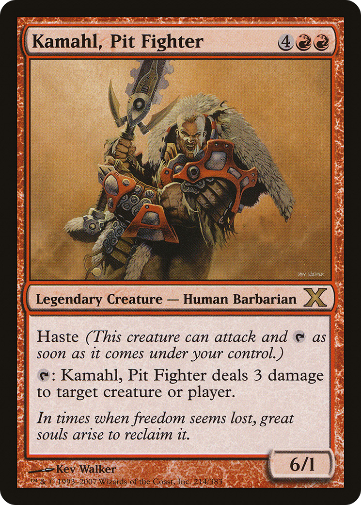 Image of Kamahl, Pit Fighter (10E-214) - Tenth Edition