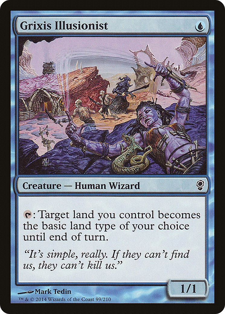 Image of Grixis Illusionist (CNS-099) - Conspiracy Foil