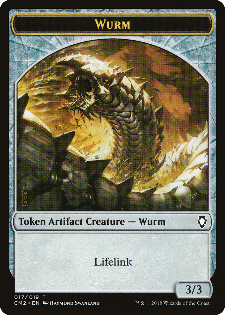 Image of Wurm Token (Lifelink) (CM2-017) - Commander Anthology Volume II Tokens