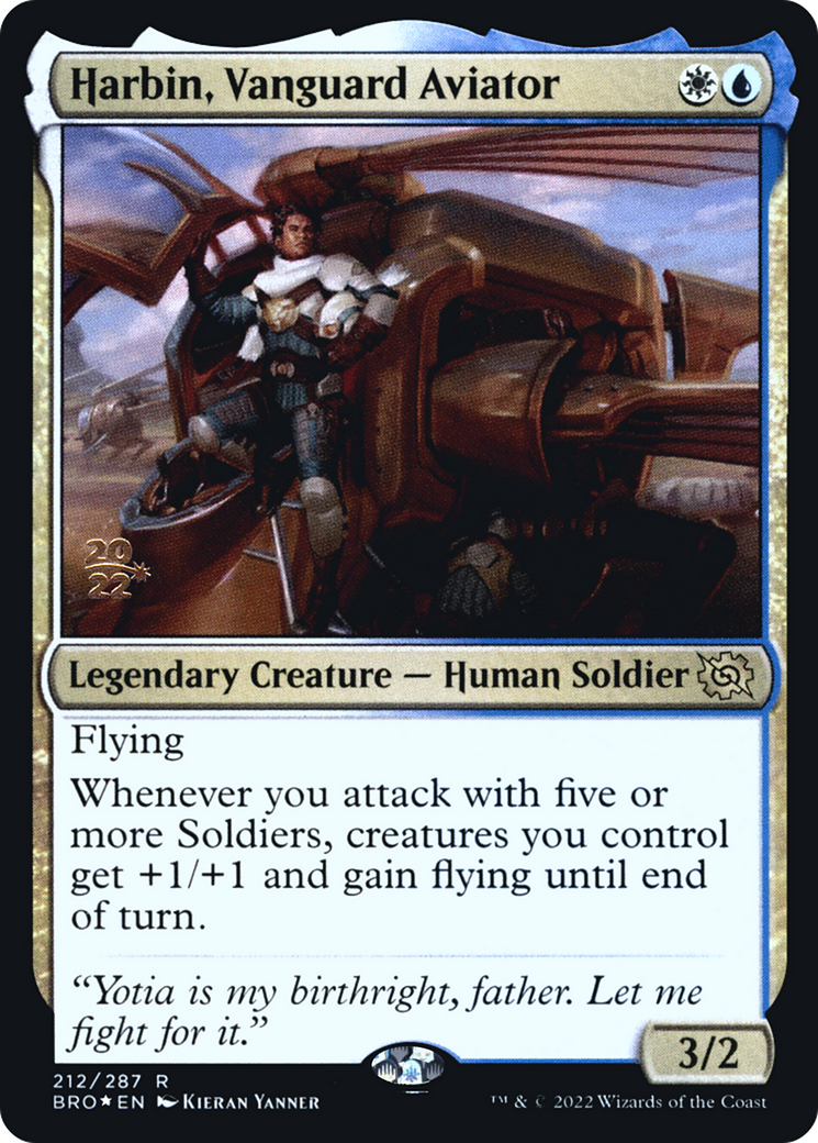 Image of Harbin, Vanguard Aviator (PRE-212) - The Brothers' War Promos Foil