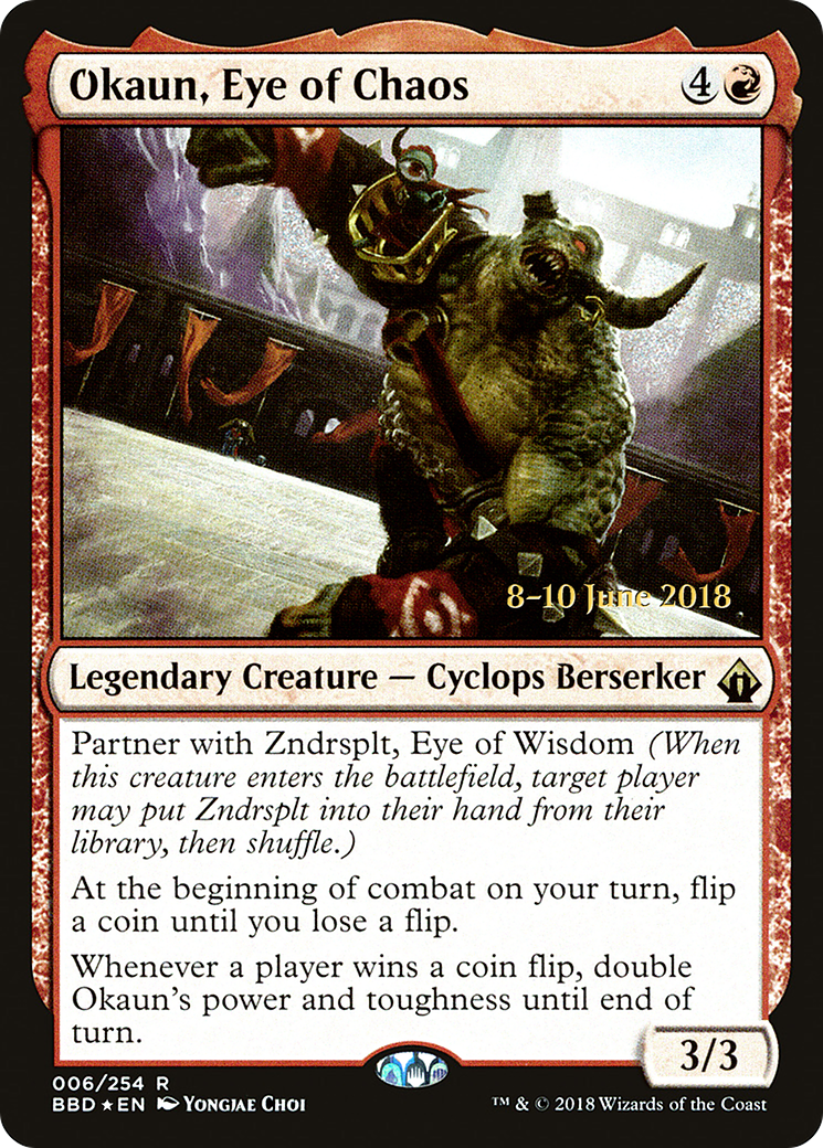 Image of Okaun, Eye of Chaos (LARP-006) - Battlebond Promos Foil