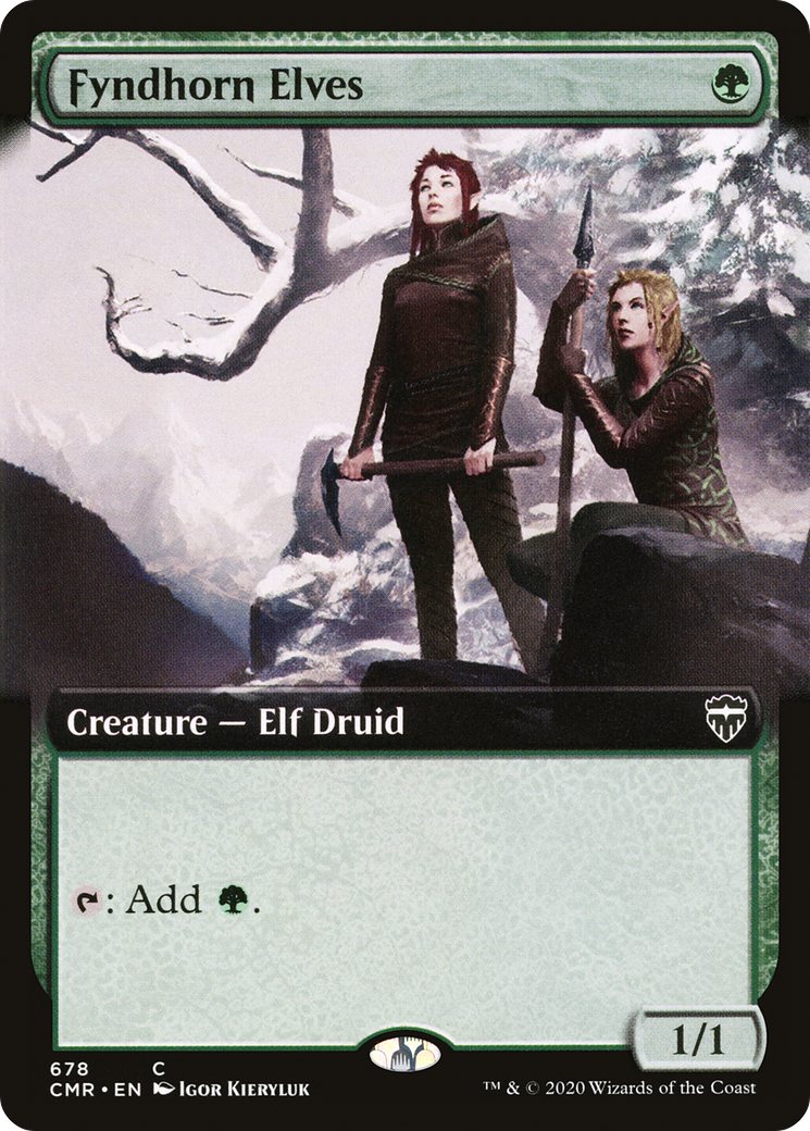 Image of Fyndhorn Elves (Extended Art) (CMR-678) - Commander Legends: (Extended Art) Foil