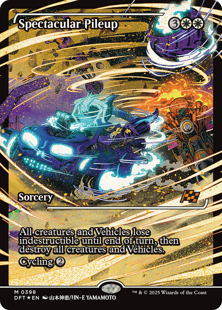 Image of Spectacular Pileup (Showcase) (DFT-398) - Aetherdrift: (Showcase) Foil