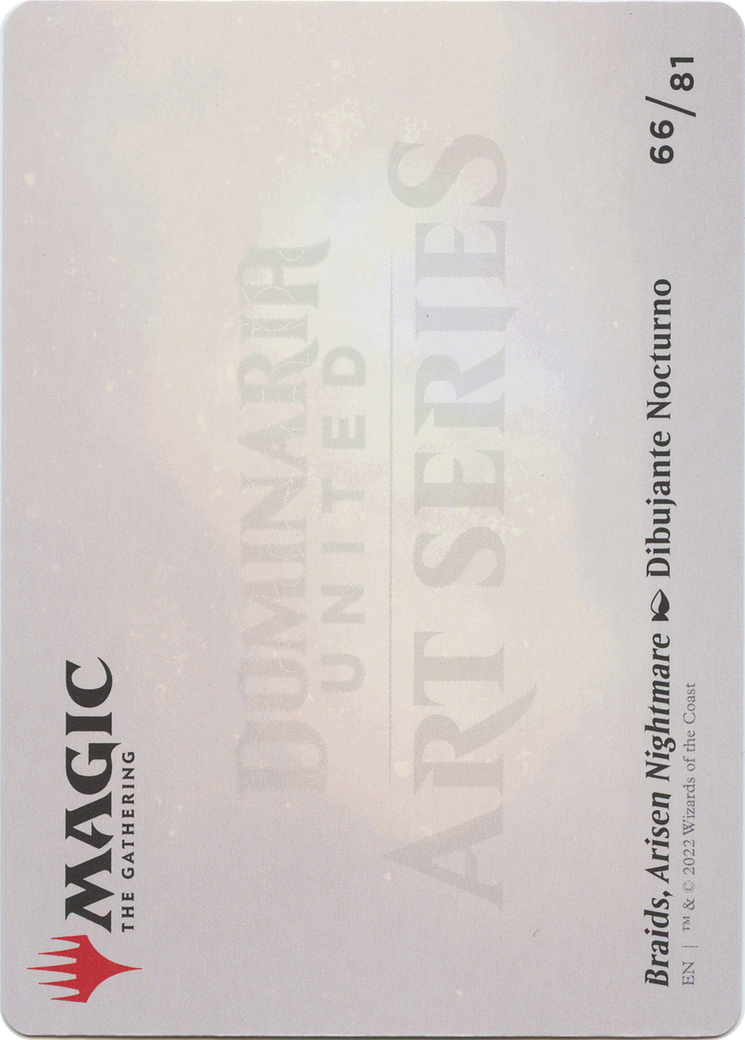Image of Braids, Arisen Nightmare // Braids, Arisen Nightmare (ADMU-066) - Dominaria United Art Series (Borderless) Foil
