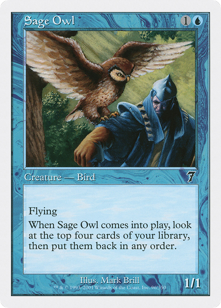 Image of Sage Owl (7ED-096) - 7th Edition