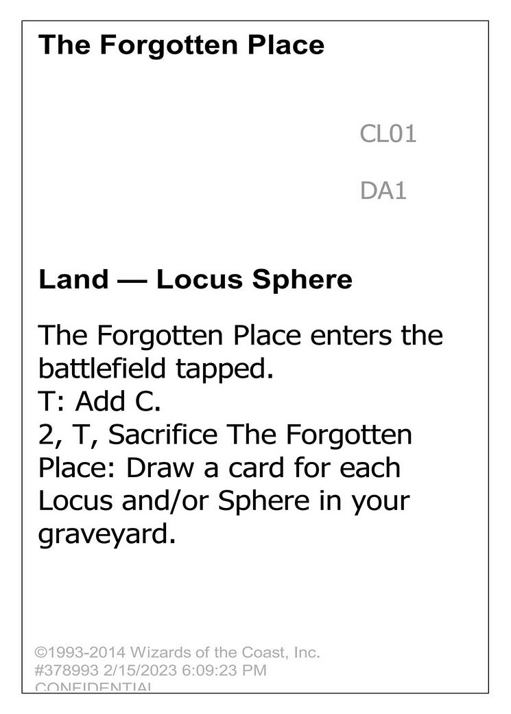 Image of The Forgotten Place (UNK-CL01A) - Unknown Event