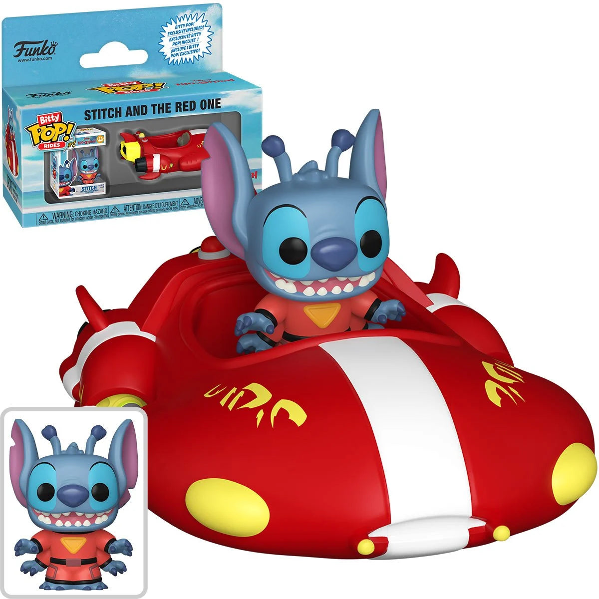 Image of Lilo & Stitch Stitch and The Red One Funko Bitty Pop! Ride