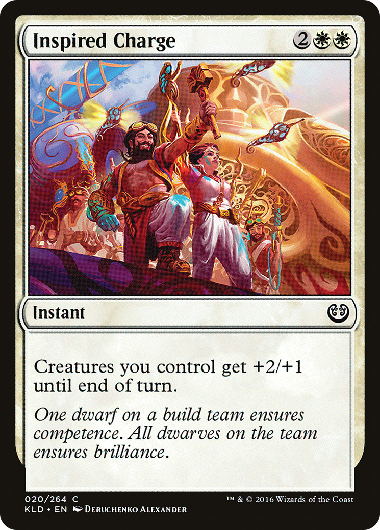 Image of Inspired Charge (KLD-020) - Kaladesh Foil