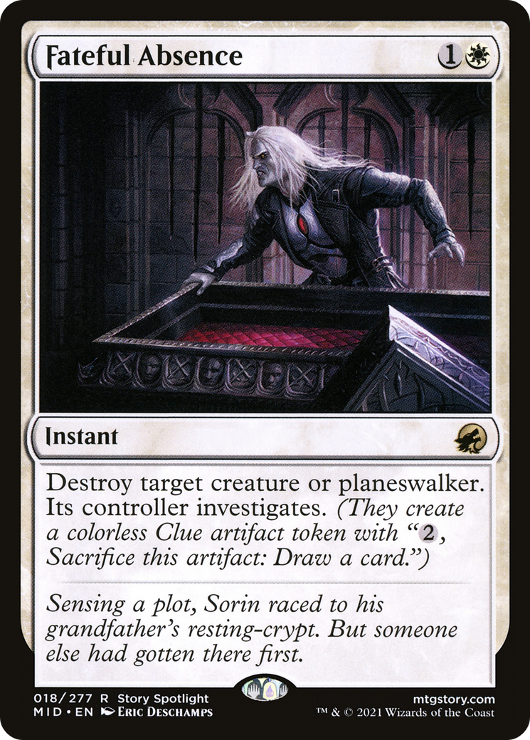 Image of Fateful Absence (MID-018) - Innistrad: Midnight Hunt