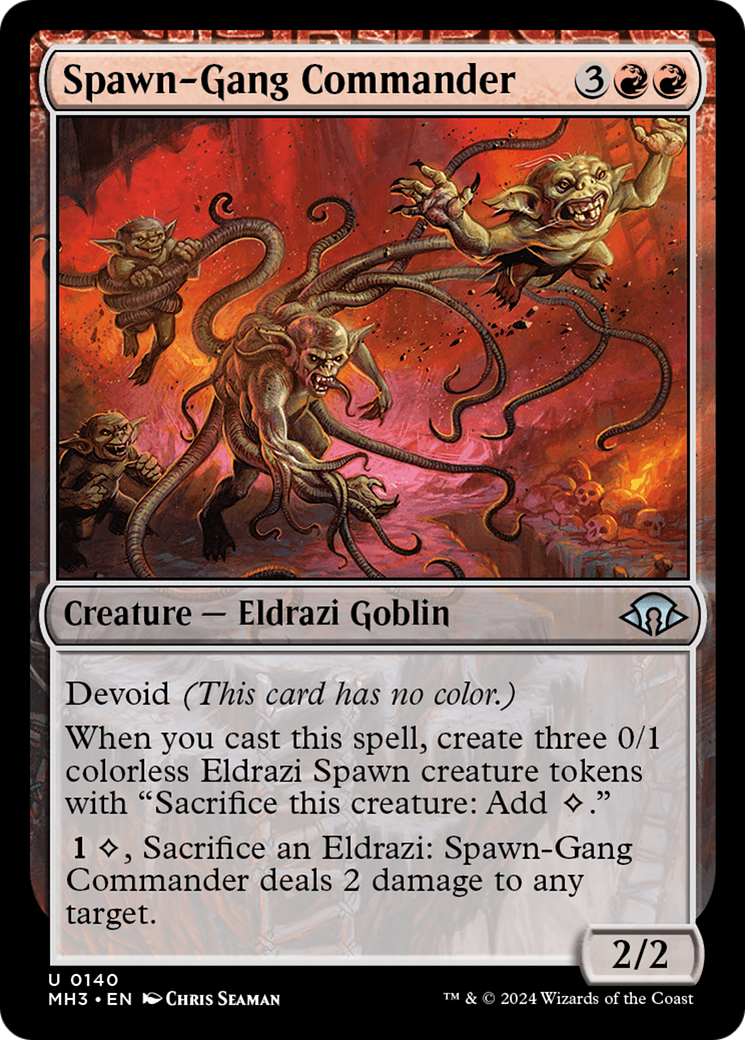 Image of Spawn-Gang Commander (MH3-140) - Modern Horizons 3: (devoid) Foil