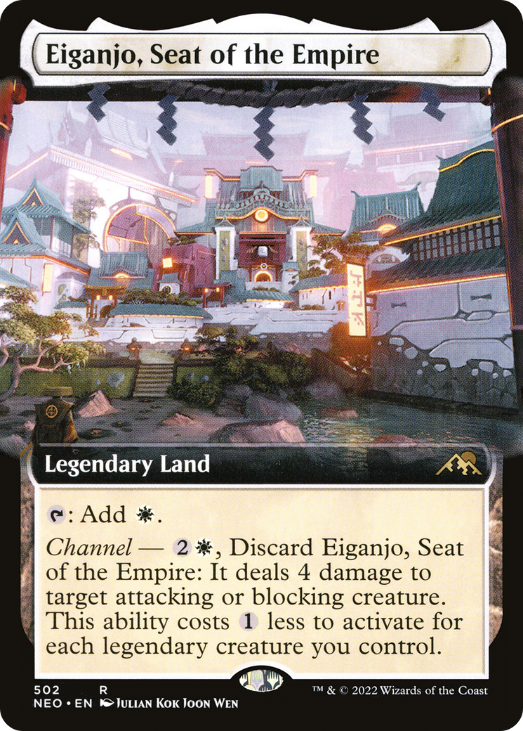 Image of Eiganjo, Seat of the Empire (Extended Art) (NEO-502) - Kamigawa: Neon Dynasty: (Extended Art)