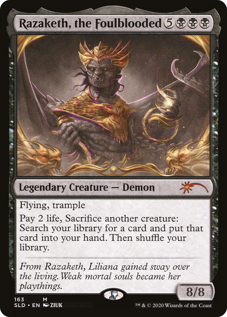 Image of Razaketh, the Foulblooded (SLD-163) - Secret Lair Drop Foil