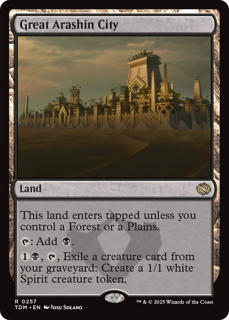 Image of Great Arashin City (TDM-257) - Tarkir: Dragonstorm