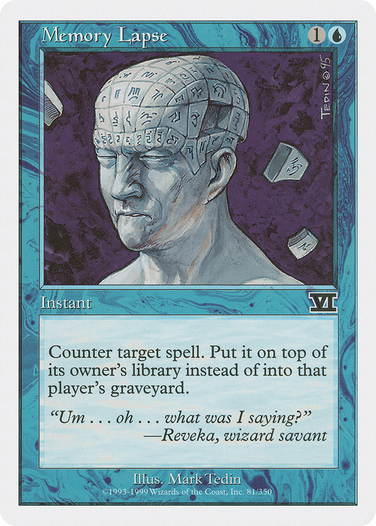 Image of Memory Lapse (6ED-081) - Classic Sixth Edition