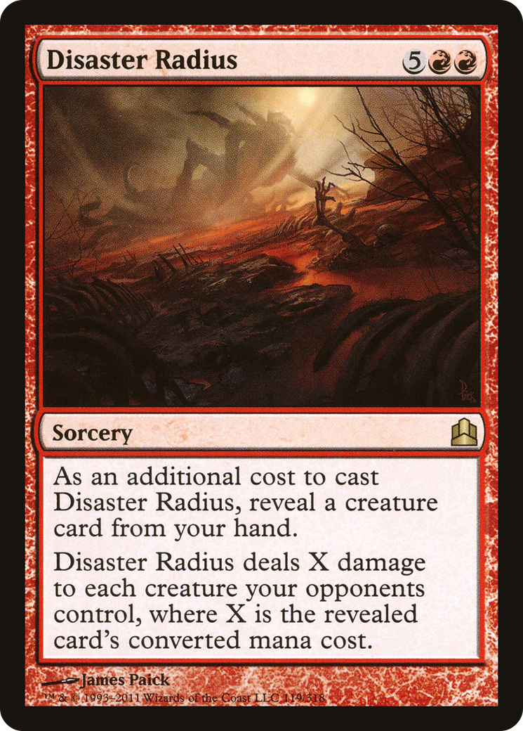 Image of Disaster Radius (CMD-119) - Commander 2011
