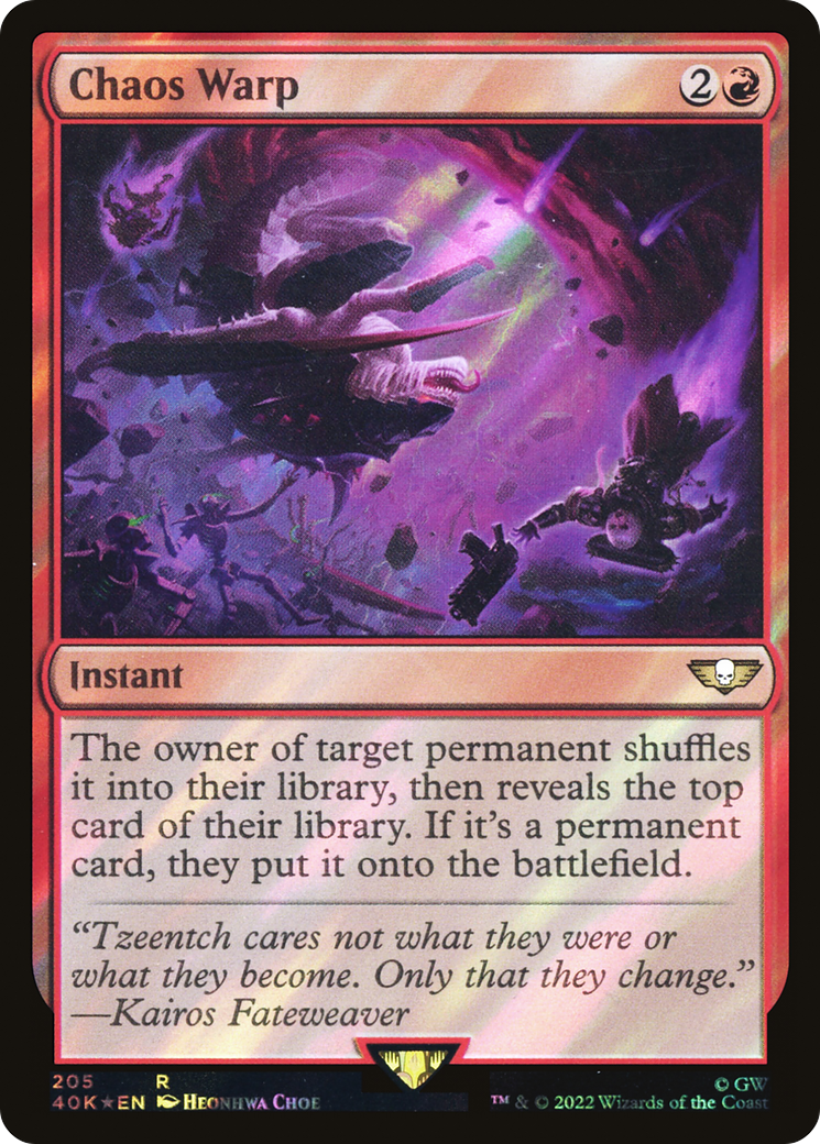 Image of Chaos Warp (Surge Foil) (40K-205) - Warhammer 40,000 Commander Foil