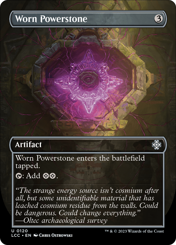Image of Worn Powerstone (Borderless) (LCC-120) - The Lost Caverns of Ixalan Commander (Borderless)