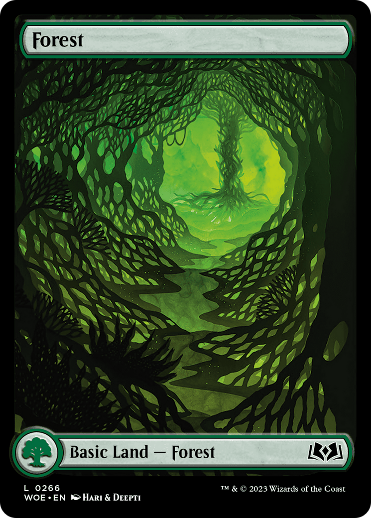 Image of Forest (0266) (WOE-266) - Wilds of Eldraine: (Full Art) Foil