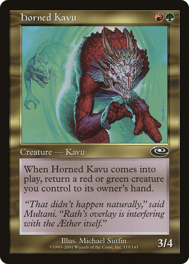 Image of Horned Kavu (PLS-110) - Planeshift Foil