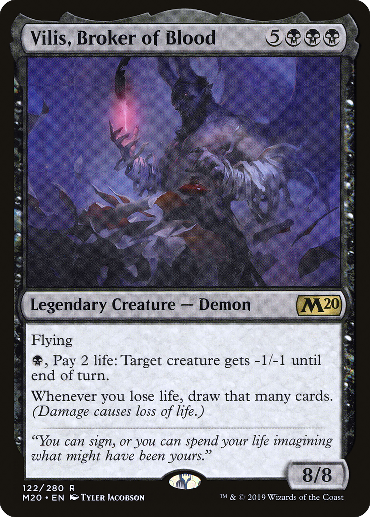 Image of Vilis, Broker of Blood (M20-122) - Core Set 2020 Foil