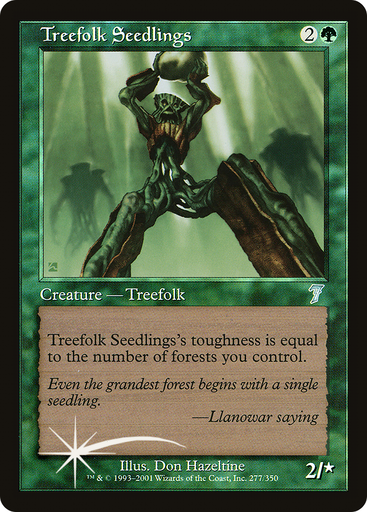 Image of Treefolk Seedlings (7ED-277) - 7th Edition Foil