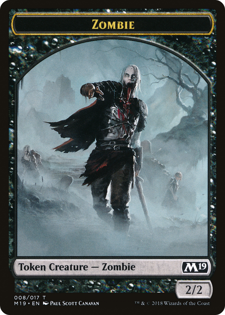 Image of Zombie Token (M19-008) - Core Set 2019 Tokens