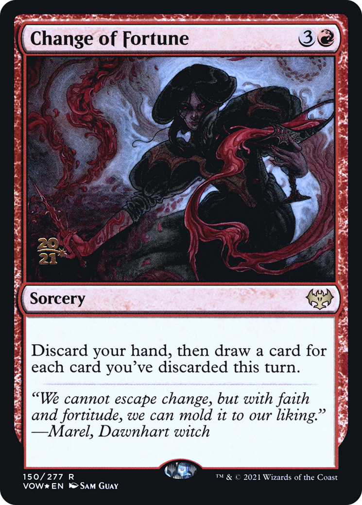 Image of Change of Fortune (PRE-150) - Innistrad: Crimson Vow Promos Foil