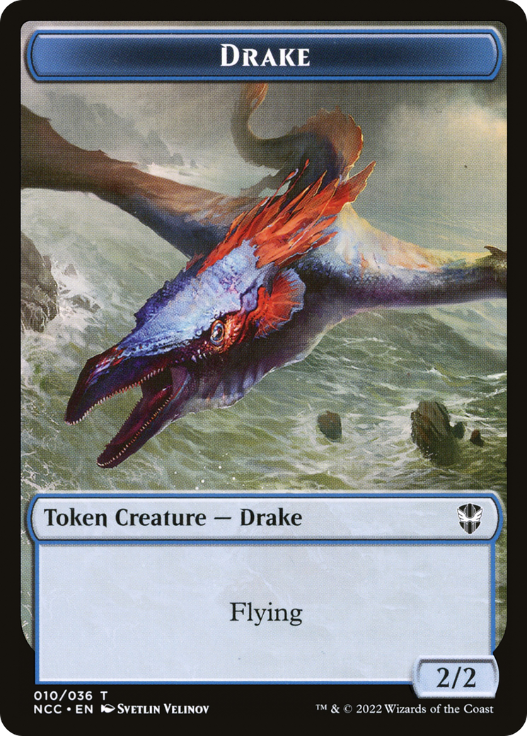Image of Drake (TNCC-010) - New Capenna Commander Tokens Foil