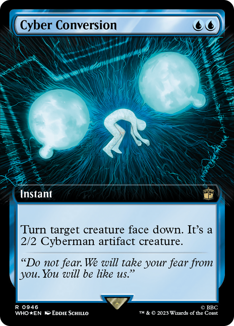 Image of Cyber Conversion (Extended Art) (Surge Foil) (WHO-946) - Doctor Who: (Extended Art) Foil