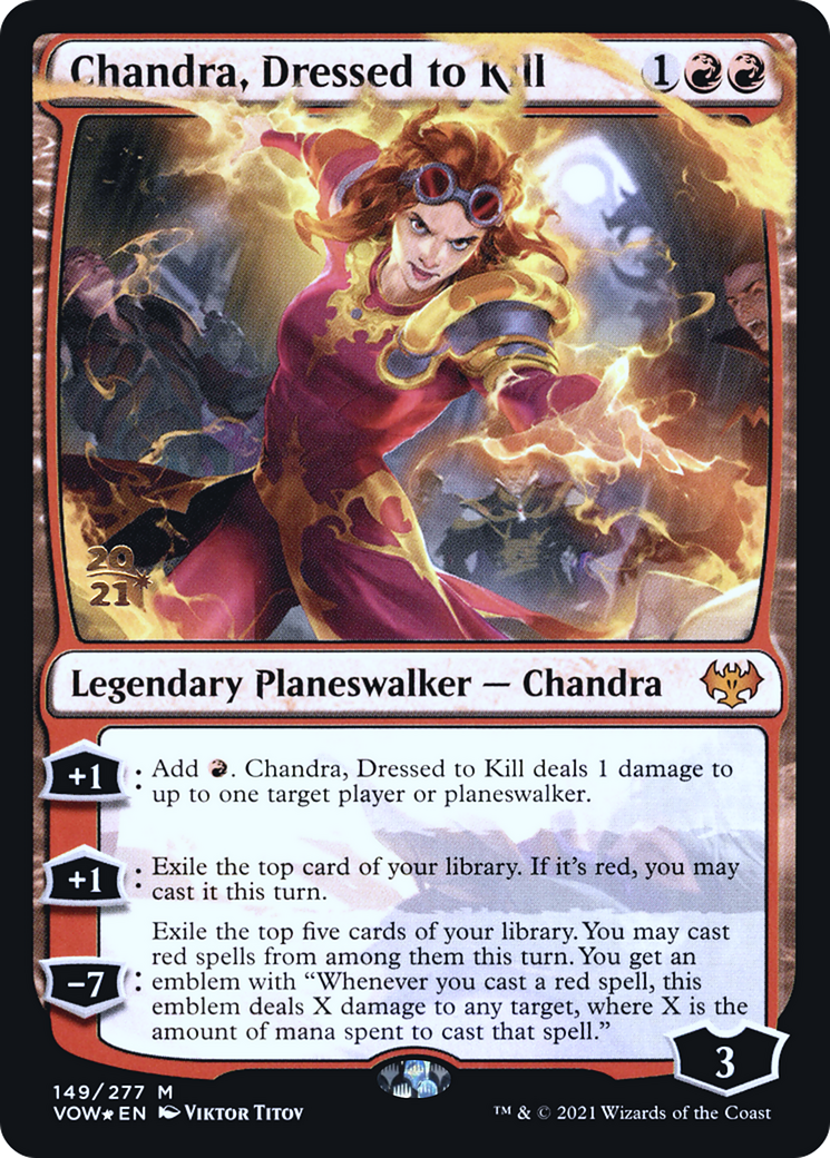 Image of Chandra, Dressed to Kill (PRE-149) - Innistrad: Crimson Vow Promos Foil