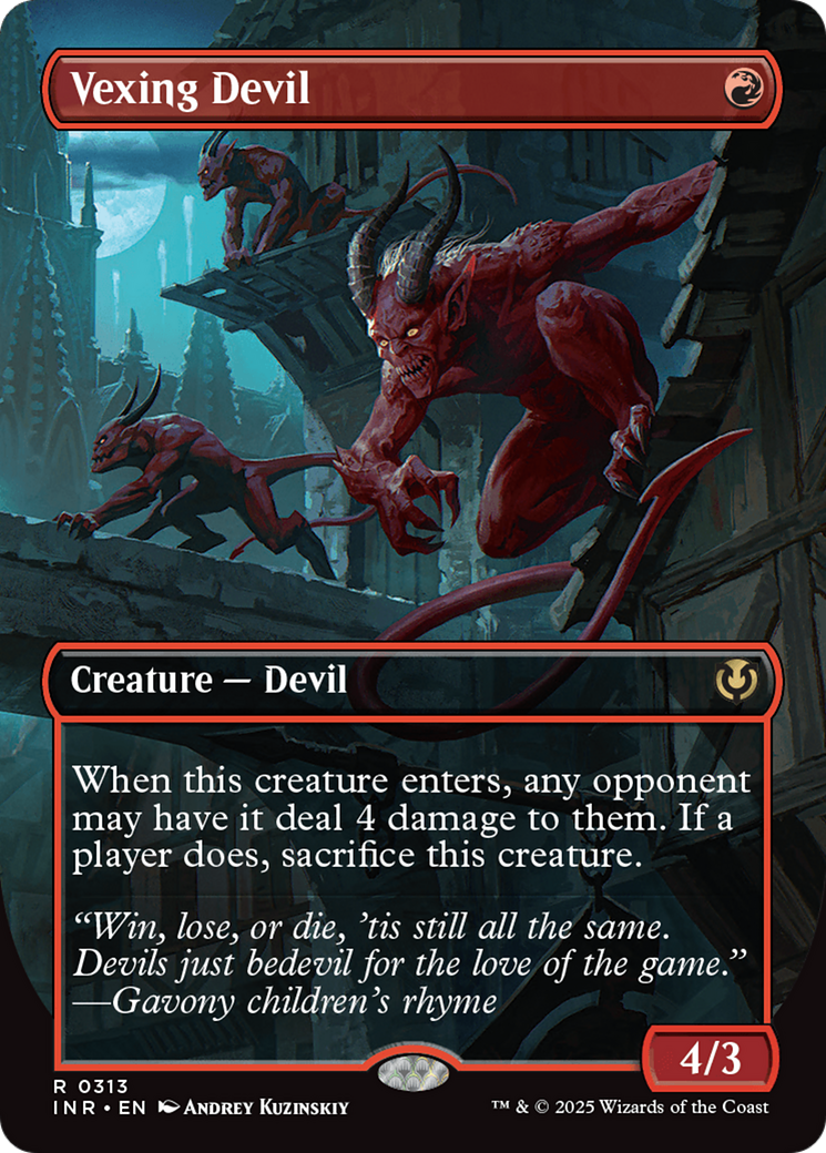 Image of Vexing Devil (Borderless) (INR-313) - Innistrad Remastered (Borderless)