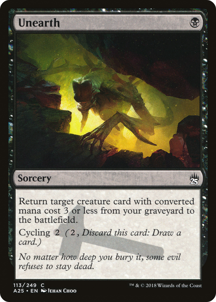 Image of Unearth (A25-113) - Masters 25 Foil