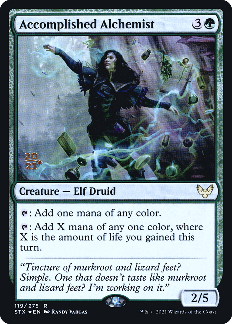 Image of Accomplished Alchemist (PRE-119) - Strixhaven: School of Mages Promos Foil