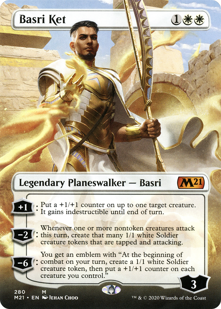 Image of Basri Ket (Borderless) (M21-280) - Core Set 2021 (Borderless)
