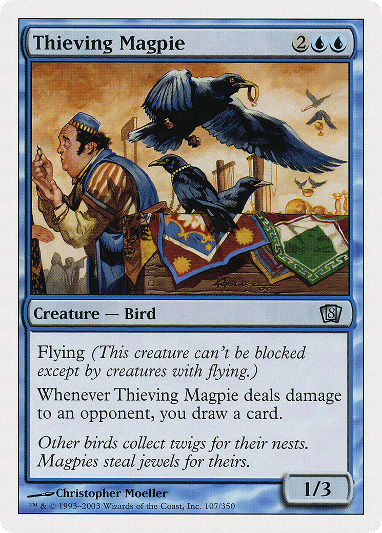 Image of Thieving Magpie (8ED-107) - 8th Edition Foil