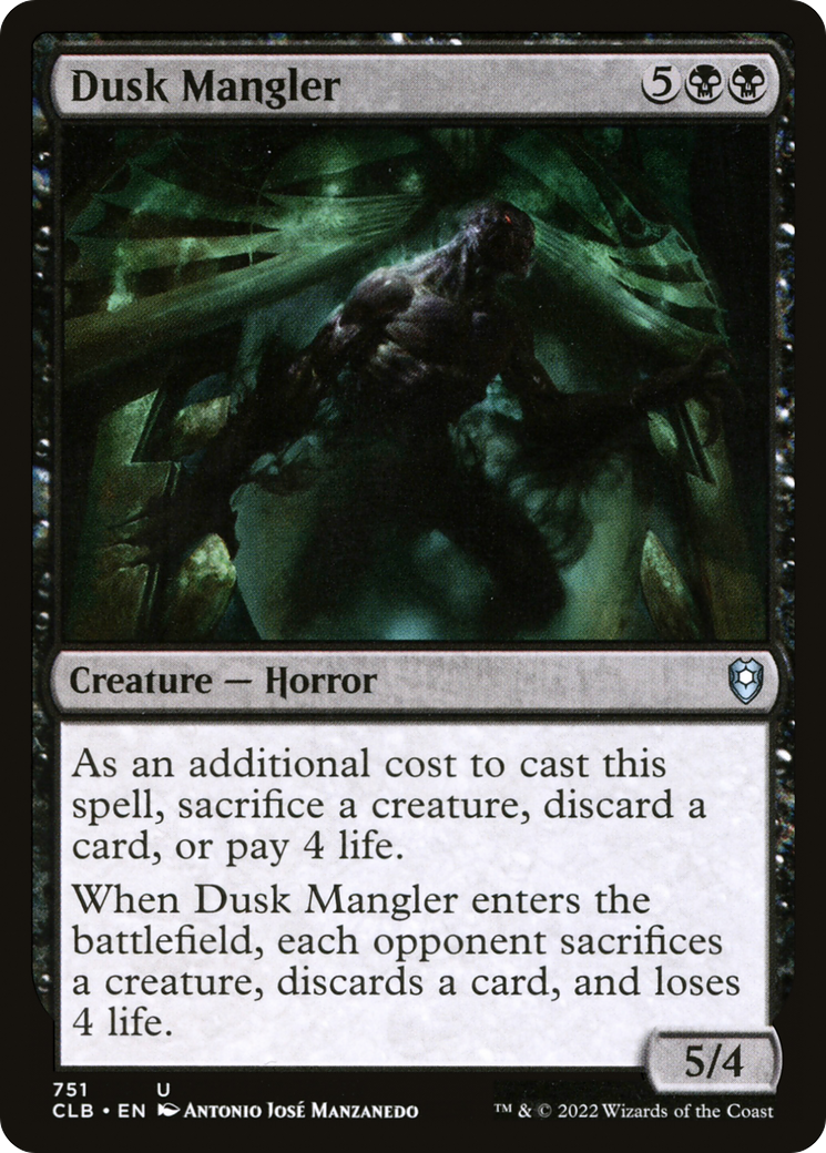 Image of Dusk Mangler (CLB-751) - Commander Legends: Battle for Baldur's Gate