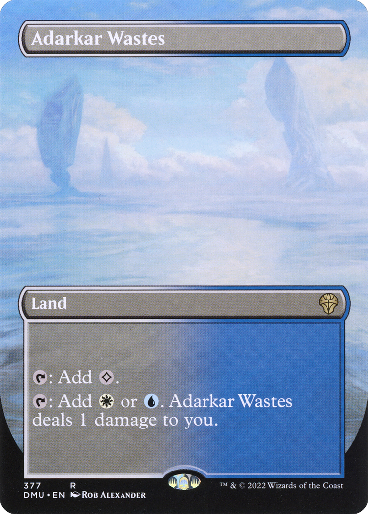 Image of Adarkar Wastes (Borderless) (DMU-377) - Dominaria United (Borderless)
