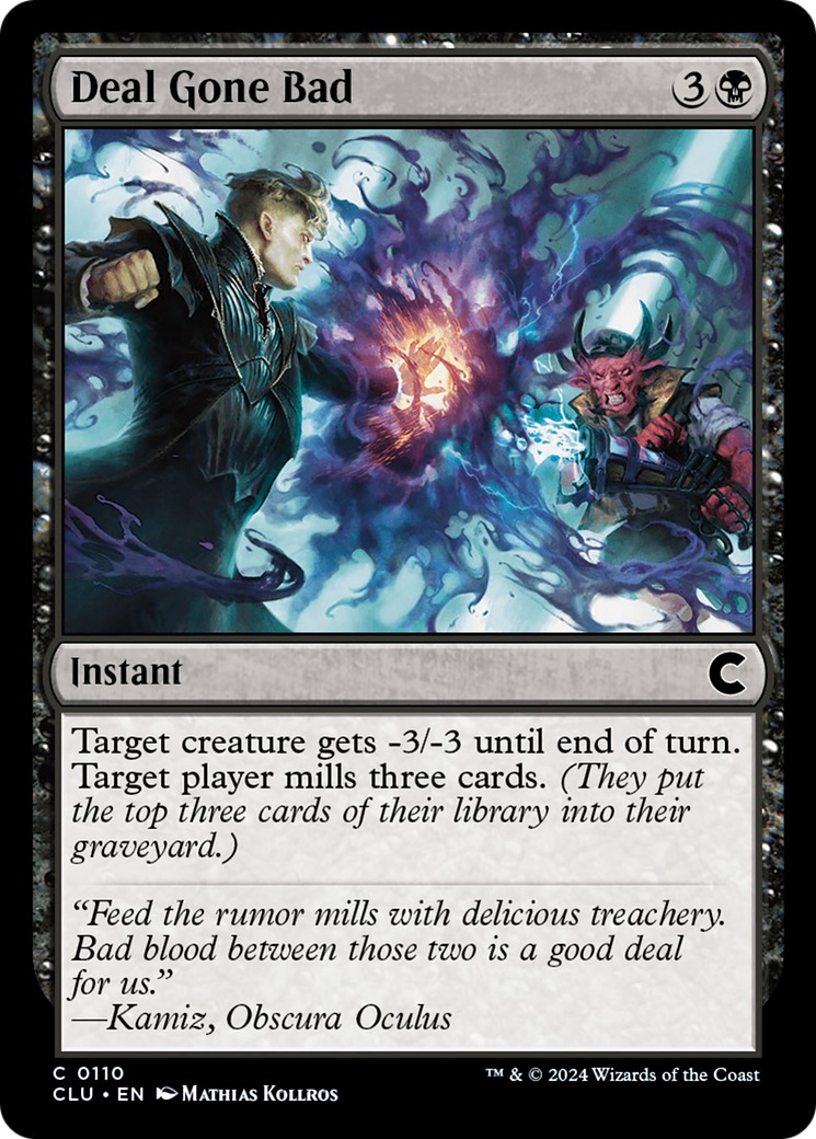 Image of Deal Gone Bad (CLU-110) - Ravnica: Clue Edition