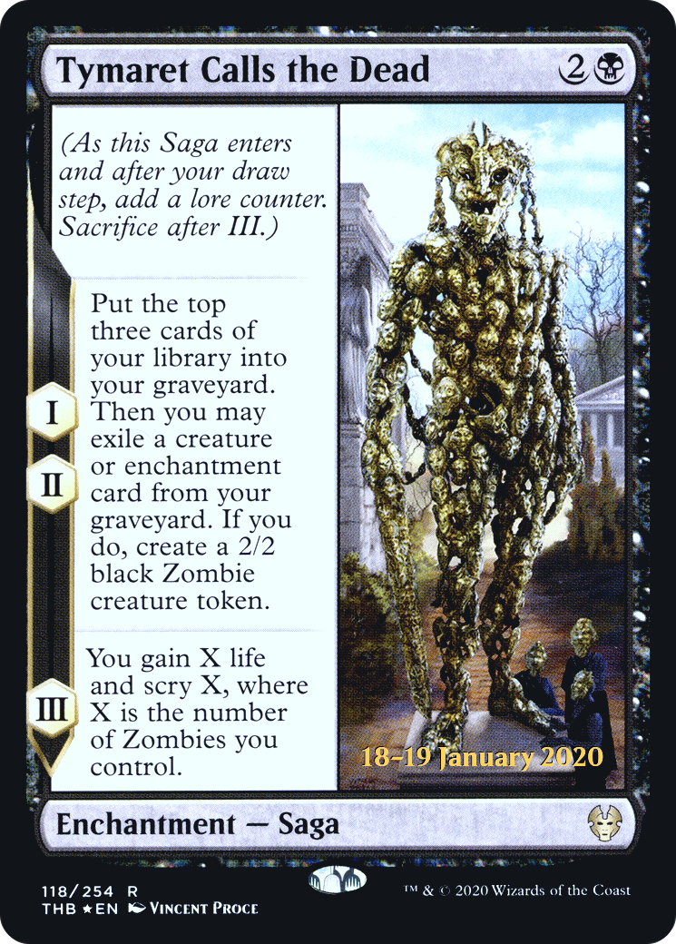 Image of Tymaret Calls the Dead (PRE-118S) - Theros Beyond Death Promos Foil