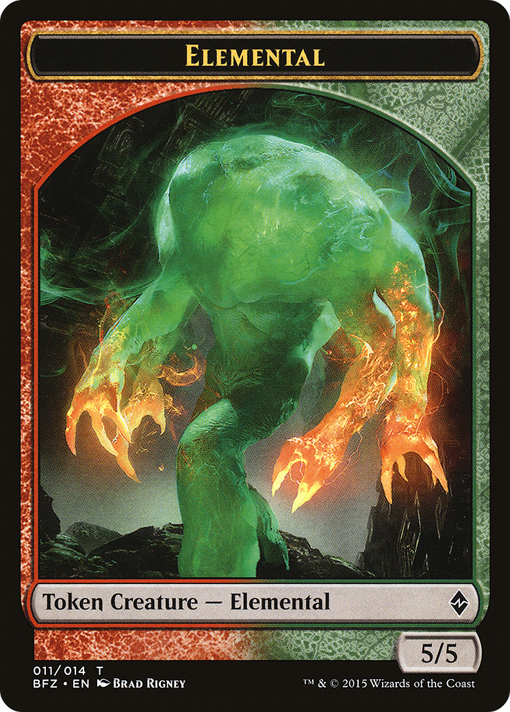 Image of Elemental Token (011) (BFZ-011) - Battle for Zendikar Tokens