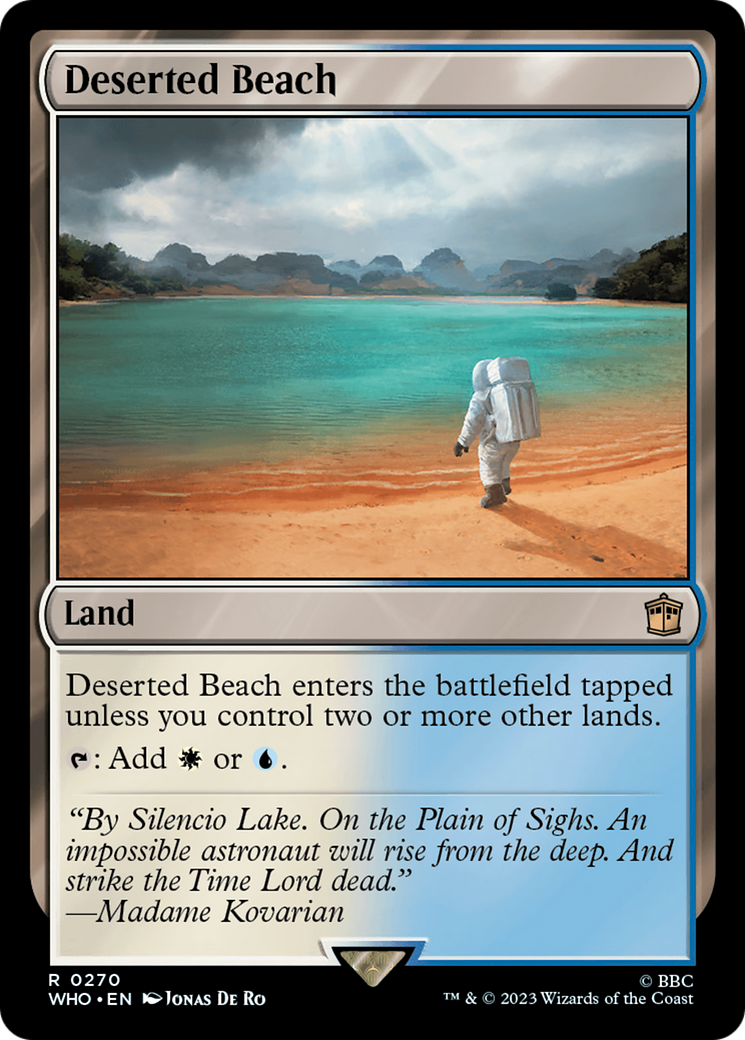 Image of Deserted Beach (WHO-270) - Doctor Who Foil