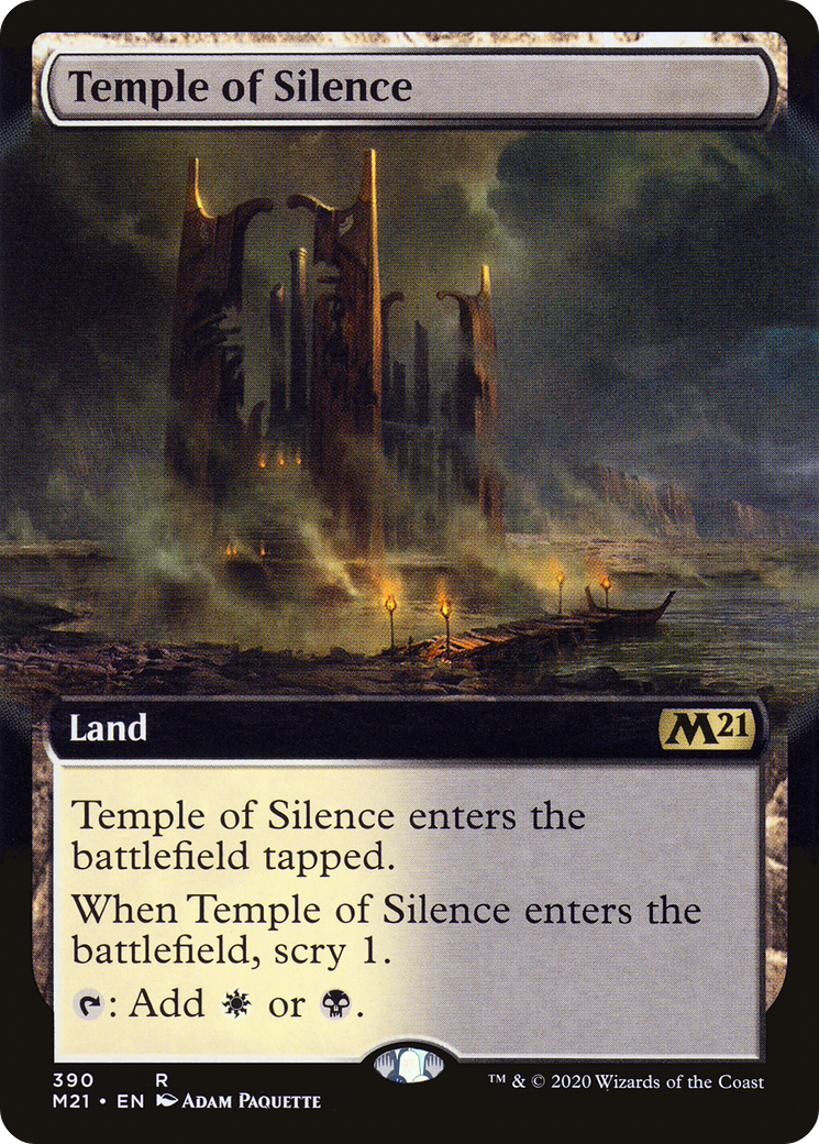 Image of Temple of Silence (Extended Art) (M21-390) - Core Set 2021: (Extended Art)