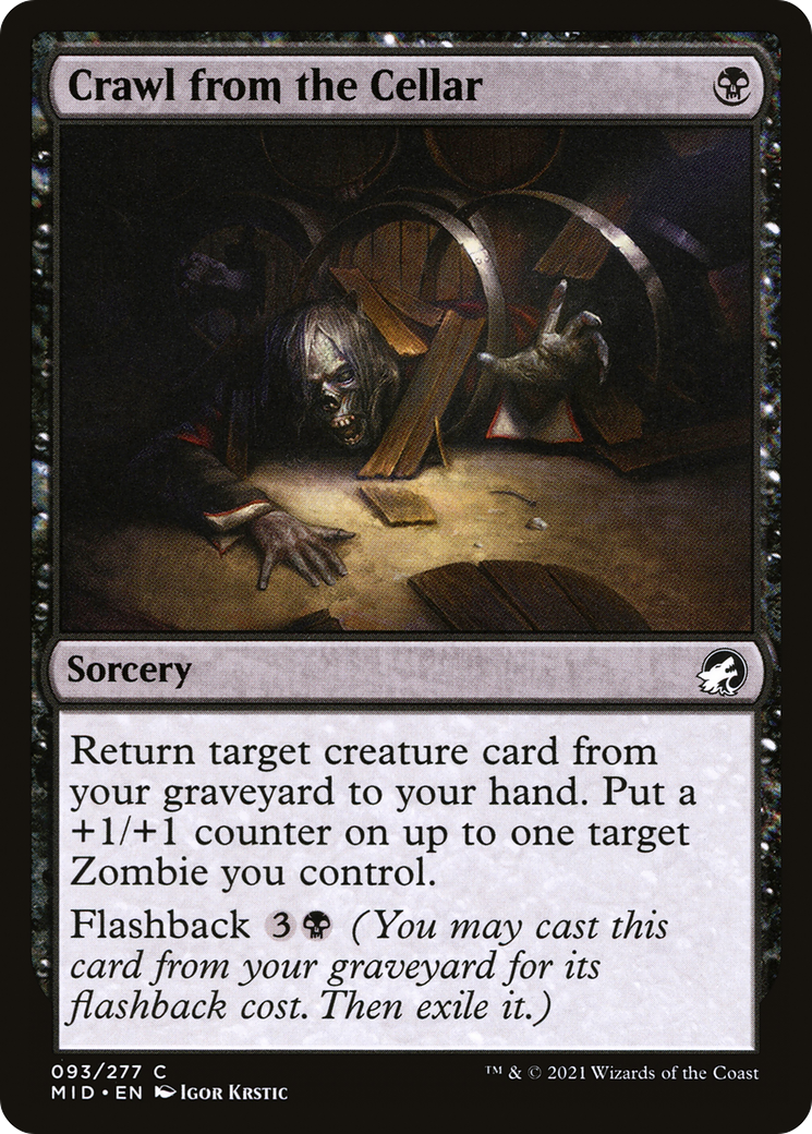 Image of Crawl from the Cellar (MID-093) - Innistrad: Midnight Hunt Foil